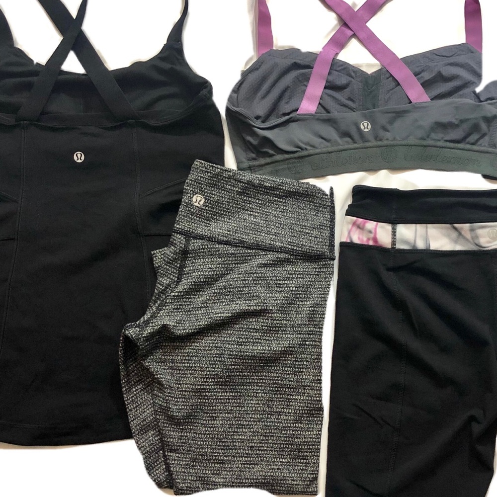 Lululemon Athletica marled 3/4 leggings